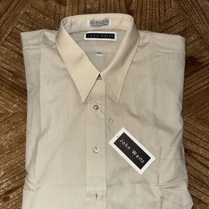 John Weitz Men's Beige Dress Shirt
